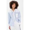 imageSea Womens Helmi Striped Shirting Blouse with HoodBlue