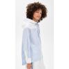 imageSea Womens Helmi Striped Shirting Blouse with HoodBlue