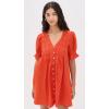 imageSea Womens Zora Solid Button Down DressChili