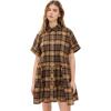 imageSea Womens Caja Plaid Tunic DressChocolate