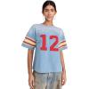 imageSea Womens Finnley Football Graphic TShirtSky