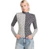 imageSea Womens Panna Printed Spandex Long Sleeve TopBlack