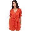 imageSea Womens Zora Solid Button Down DressChili