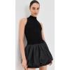 imageSea Womens Belen Taffeta Knit Mini Bubble DressBlack
