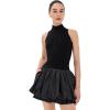 imageSea Womens Belen Taffeta Knit Mini Bubble DressBlack