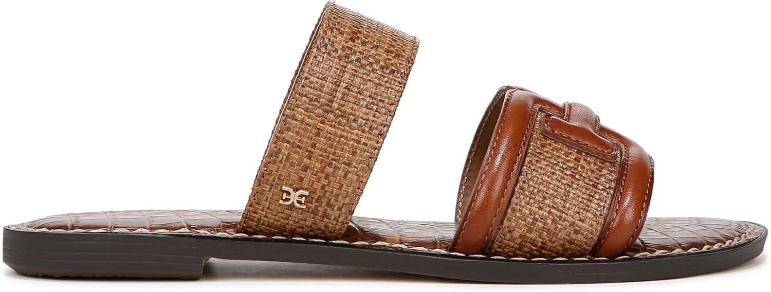 imageSam Edelman Womens Gabi Flat SandalCuoioRich Cognac