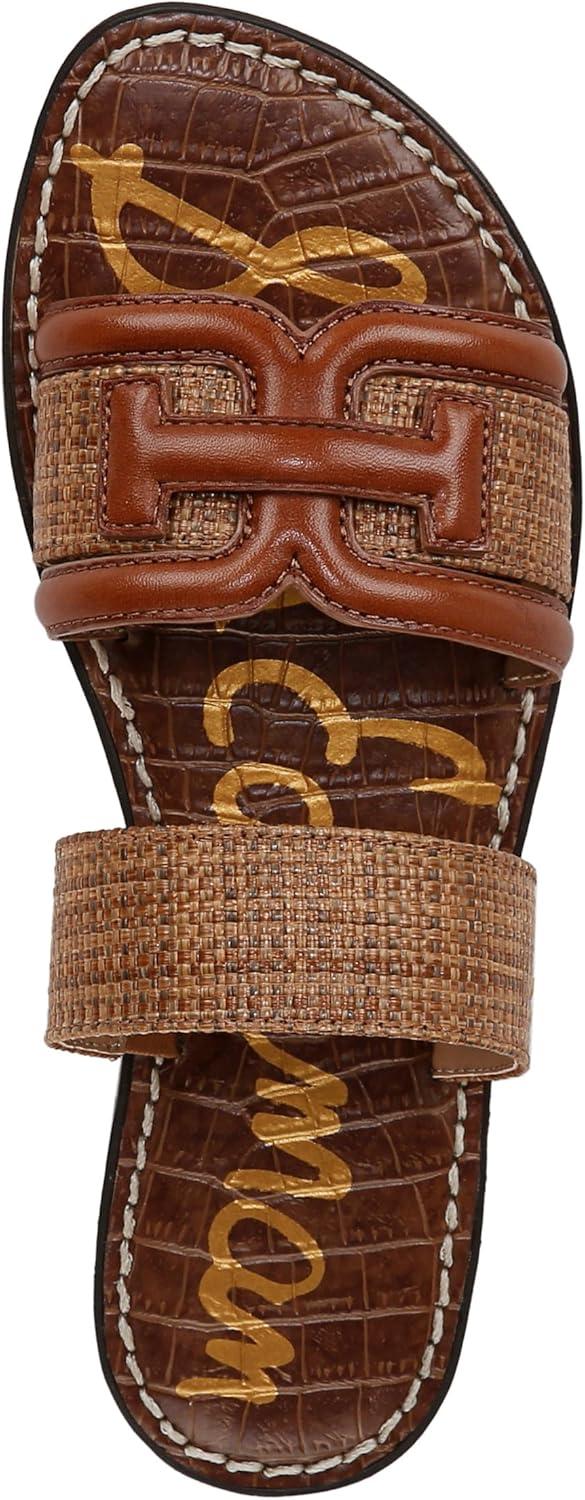 imageSam Edelman Womens Gabi Flat SandalCuoioRich Cognac