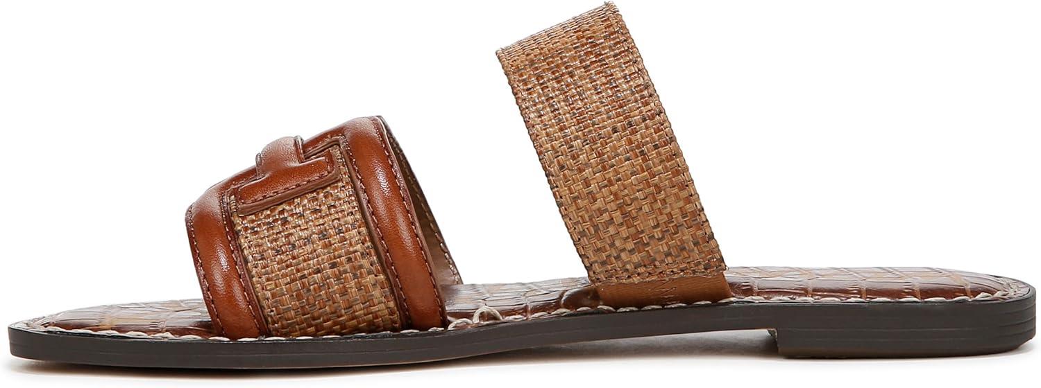 imageSam Edelman Womens Gabi Flat SandalCuoioRich Cognac
