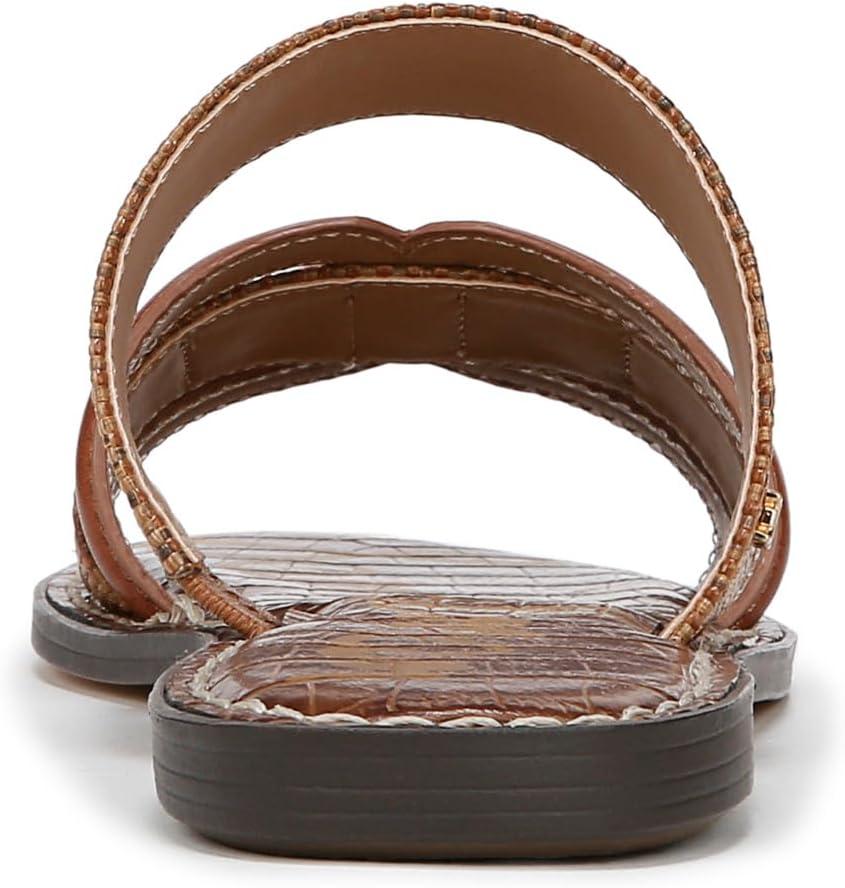 imageSam Edelman Womens Gabi Flat SandalCuoioRich Cognac