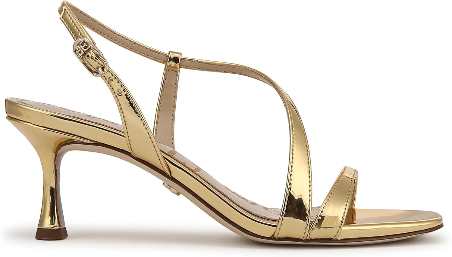 imageSam Edelman Womens Prance Heeled SandalAmber Gold