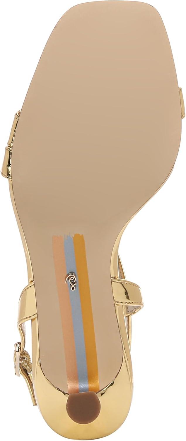 imageSam Edelman Womens Prance Heeled SandalAmber Gold