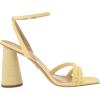 imageSam Edelman Womens Kia Block Heel SandalButter Yellow Beaded