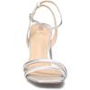 imageSam Edelman Womens Kia Block Heel SandalSoft Silver Smooth Leather