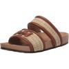 imageSam Edelman Womens Rowan Slide SandalDark NaturalRich Cognac