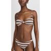 imageRamy Brook Womens Striped Margaux Bikini TopBeach Brown Stripe