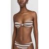imageRamy Brook Womens Striped Margaux Bikini TopBeach Brown Stripe