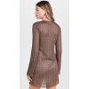 imageRamy Brook Womens Zigzag Cassie DressBrownGold Zig Zag