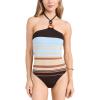 imageRamy Brook Womens Striped May One PieceBeach Brown Stripe