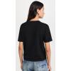 imageRails Womens Cotton Cashmere Short Sleeve Crew TeeBlack