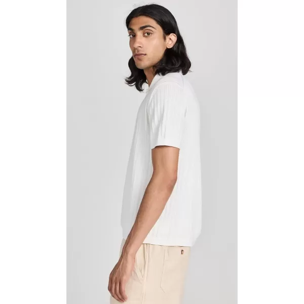 Theory Mens Breach Textured PoloIvory