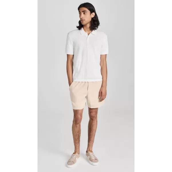 Theory Mens Breach Textured PoloIvory