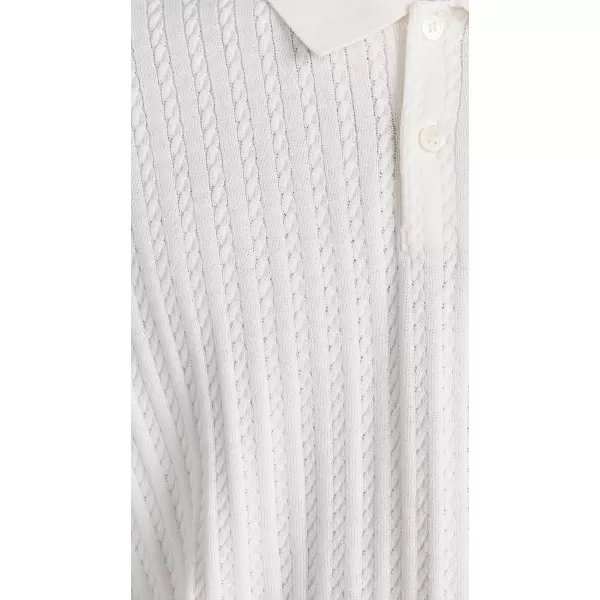 Theory Mens Breach Textured PoloIvory