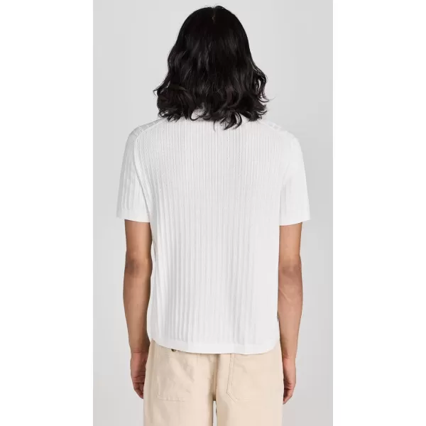 Theory Mens Breach Textured PoloIvory