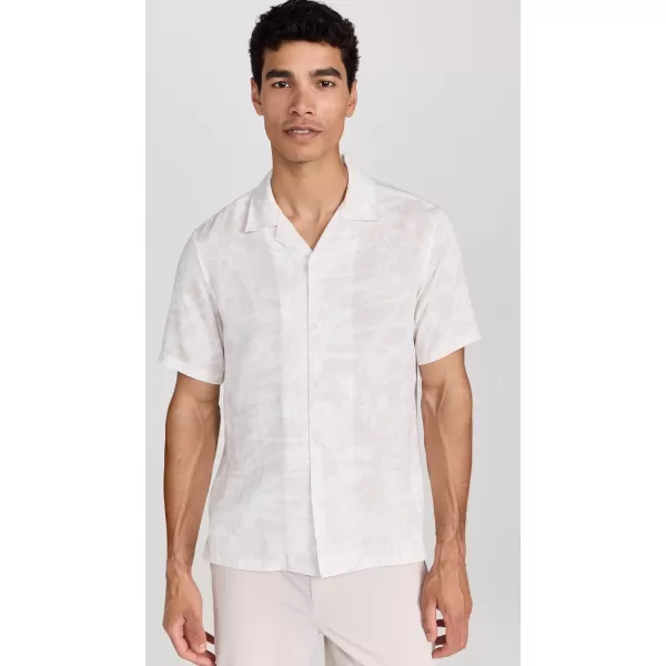 Theory Mens Irving Printed Linen ShirtSand Multi