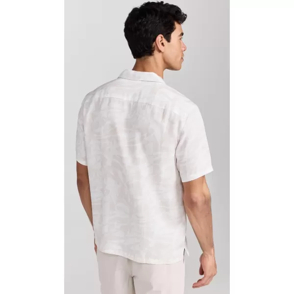 Theory Mens Irving Printed Linen ShirtSand Multi