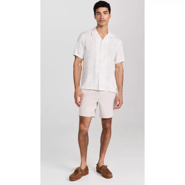 Theory Mens Irving Printed Linen ShirtSand Multi