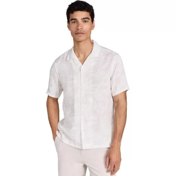 Theory Mens Irving Printed Linen ShirtSand Multi