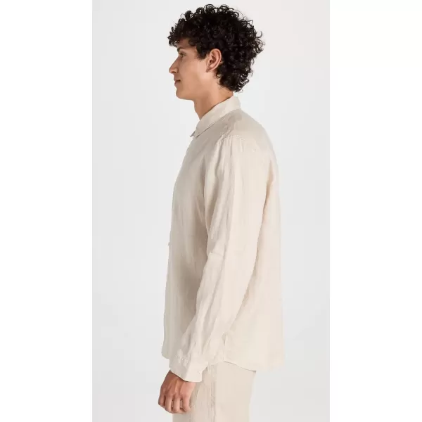 Theory Mens Irving Relaxed Linen ShirtSand