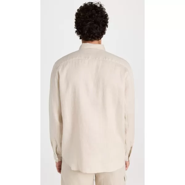 Theory Mens Irving Relaxed Linen ShirtSand