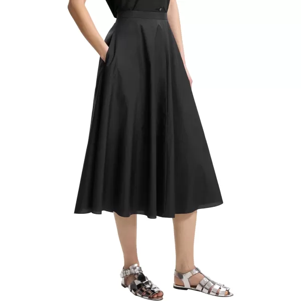 Theory Womens High Waist Full Circle SkirtBlack