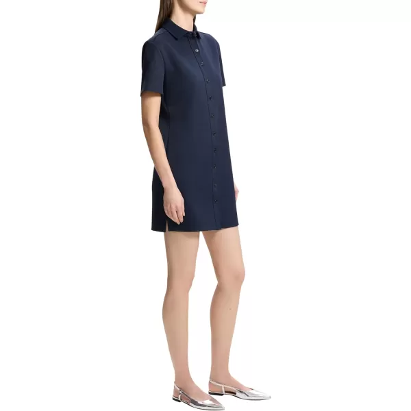 Theory Womens Pique Shirt DressNocturne Navy