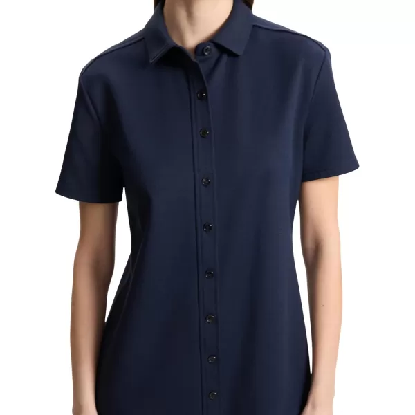 Theory Womens Pique Shirt DressNocturne Navy