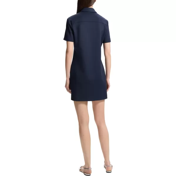 Theory Womens Pique Shirt DressNocturne Navy