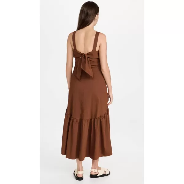 Theory Womens Tie Back DressCognac