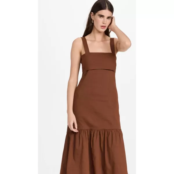 Theory Womens Tie Back DressCognac