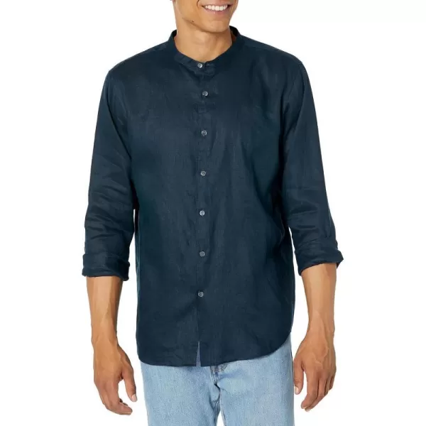 Theory Mens Irving Relaxed Linen ShirtBaltic