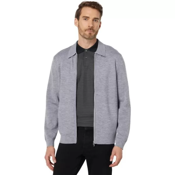 Theory Mens Ls Zu Shirt Regal Wool HCool Heather Grey