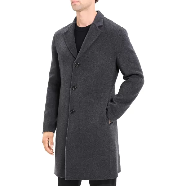 Theory Mens Almec Herringbone CoatBlack Multi