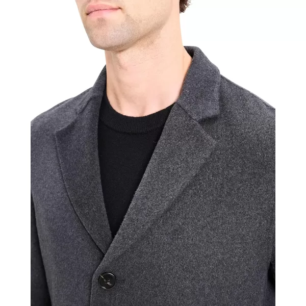 Theory Mens Almec Herringbone CoatBlack Multi