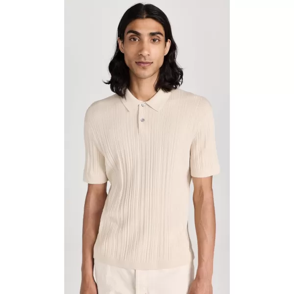 Theory Mens Goris Textured PoloSand