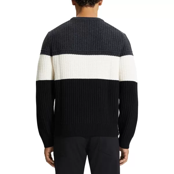 Theory Mens Lamar Montana Wool CrewPestle Melange