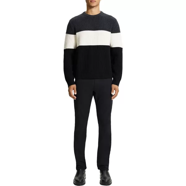 Theory Mens Lamar Montana Wool CrewPestle Melange