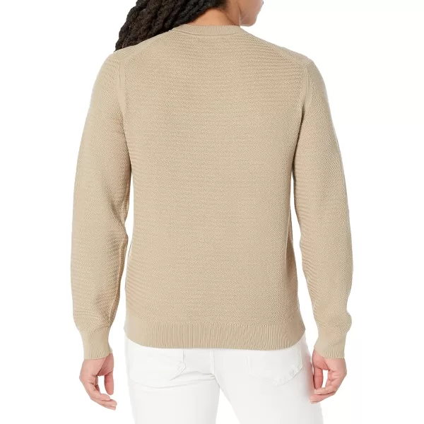 Theory Mens Riland Breach Crewneck SweaterBeige Stone