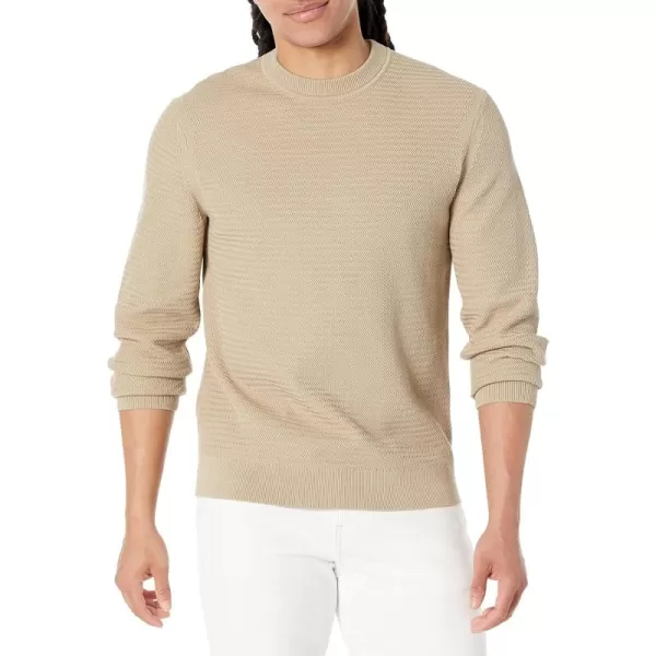 Theory Mens Riland Breach Crewneck SweaterBeige Stone