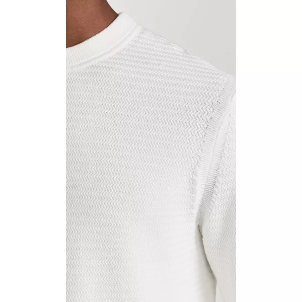 Theory Mens Riland Breach Crewneck SweaterIvory