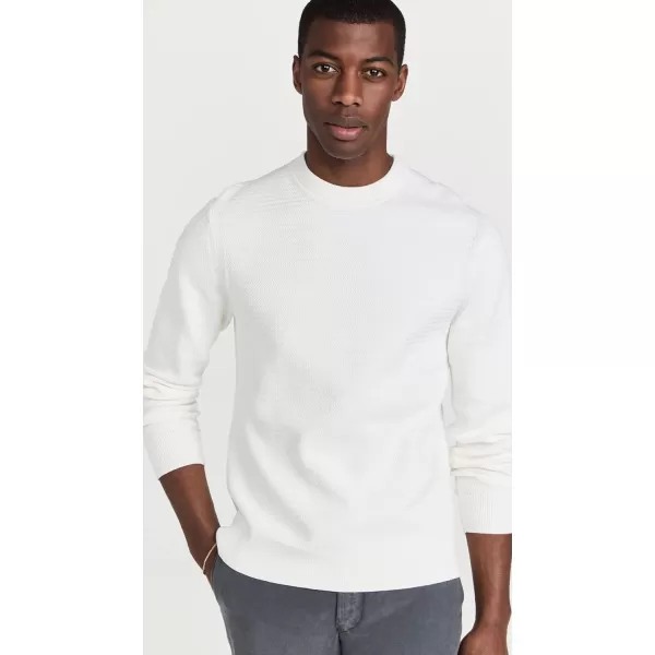 Theory Mens Riland Breach Crewneck SweaterIvory